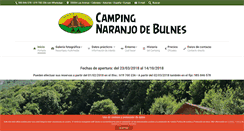 Desktop Screenshot of campingnaranjodebulnes.com